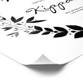 キパーソナライズされたプポ結婚の徴候 フォトプリント            (角)