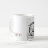 キビのオートバイ1895年 コーヒーマグカップ (正面左)