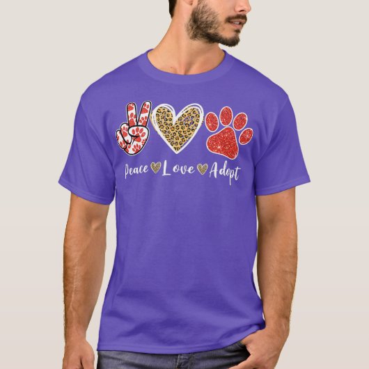 キピースラブレスキュー犬の猫好き衣装 Tシャツ (正面)