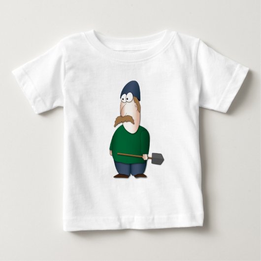 キブツマン(「キブツニック」) ベビーTシャツ (正面)