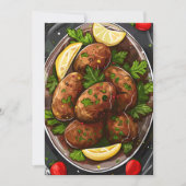 キブベ地中海のラビアフードكبة 招待状 (正面)