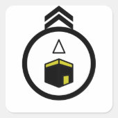 キブラの方向 スクエアシール (正面)