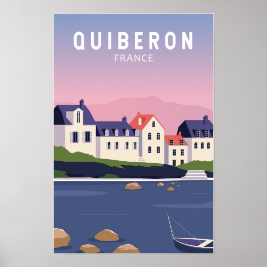 キブロン フランス 旅行 ヴィンテージ アート ポスター (正面)