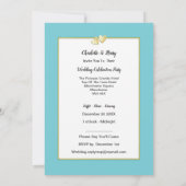 キプロスでの結婚披露結婚したパーティーの後継 招待状 (裏面)