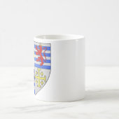 キプロスとエルサレムのルシニャンの紋章 コーヒーマグカップ (中央)