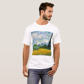キプロスのある麦畑 ヴィンセント・ヴァン・ゴッホ Tシャツ (正面フル)