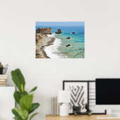 キプロスのアフロディーテの岩 ポスター (ホームオフィス)