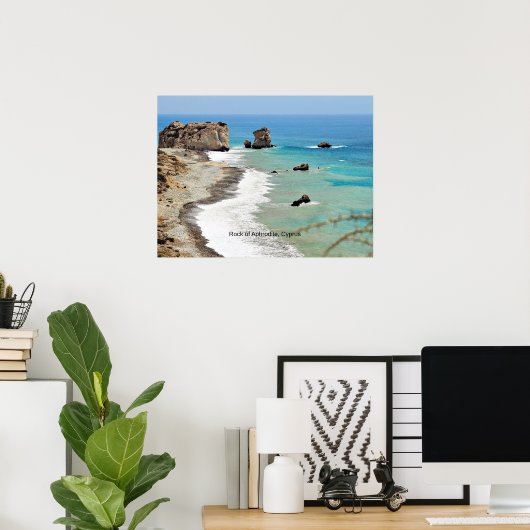 キプロスのアフロディーテの岩 ポスター (ホームオフィス)