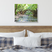 キプロスのケレフォス中世の橋 キャンバスプリント (インサイチュ (寝室))