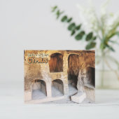 キプロスのパホス王の墓 ポストカード (スタンド正面)