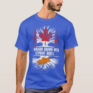 キプロスのルーツで栽培されたカナダ国旗 Tシャツ