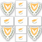 キプロスの国のシンボル/コートの武器と国旗の聖 シール (正面)