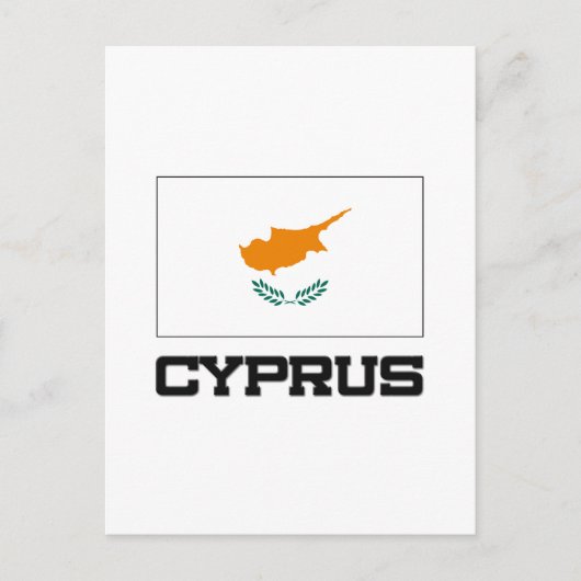 キプロスの国旗 ポストカード (正面)