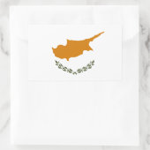 キプロスの国旗 長方形シール (バッグ)