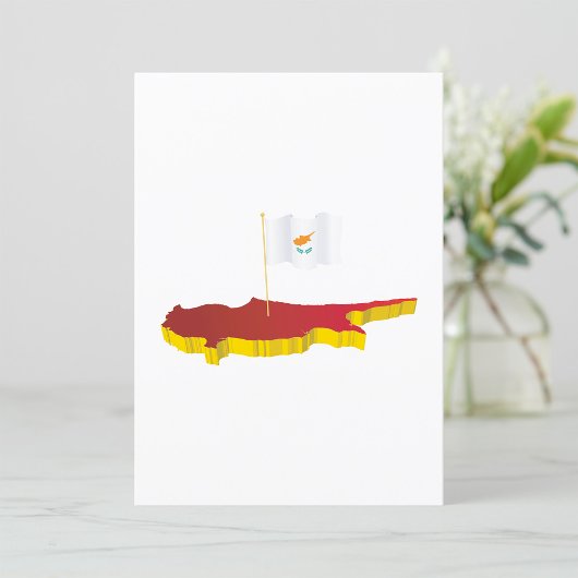 キプロスの地図 招待状