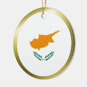 キプロスの旗のオーナメント セラミックオーナメント (左)