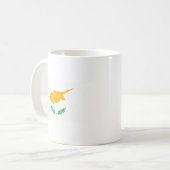 キプロスの旗のマグ コーヒーマグカップ (正面左)