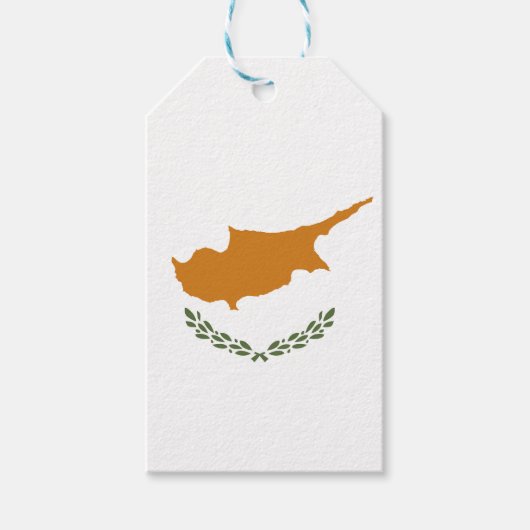 キプロスの旗 ギフトタグ (正面)
