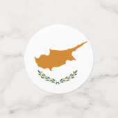 キプロスの旗 コンフェッティ (スモール正面)