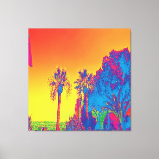 キプロスの木の引き伸ばしキャンバス印刷 キャンバスプリント (正面)