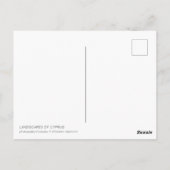 キプロスの風景 ポストカード (裏面)