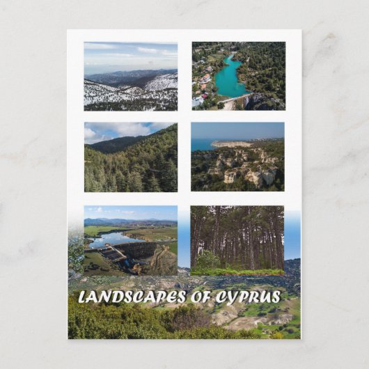 キプロスの風景 ポストカード (正面)
