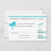 キプロスへの搭乗券 RSVP (正面)