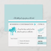 キプロスへの 搭乗券 RSVP (正面/裏面)