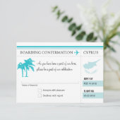 キプロスへのRSVPの搭乗券 出欠カード (スタンド正面)