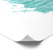 キプロスウォーターカラービーチヴィンテージトラベル ポスター (角)