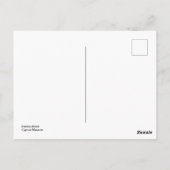 キプロスキスをするミュージアムのハトの小像 ポストカード (裏面)