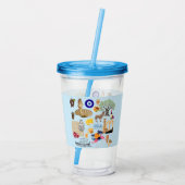 キプロスシンボル旅行愛好家 アクリルタンブラー (裏面)