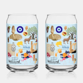 キプロスシンボル旅行愛好家 ガラス缶