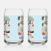 キプロスシンボル旅行愛好家 ガラス缶 (左)