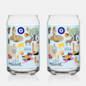 キプロスシンボル旅行愛好家 ガラス缶 (裏面)