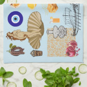 キプロスシンボル旅行愛好家 キッチンタオル (折り畳み)