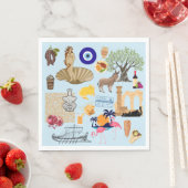 キプロスシンボル旅行愛好家 スタンダードランチョンナプキン (インサイチュ)