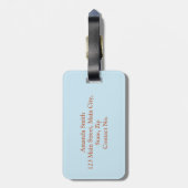 キプロスシンボル旅行愛好家 ラゲッジタグ (裏面縦)