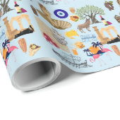 キプロスシンボル旅行愛好家 ラッピングペーパー (ロールコーナー)