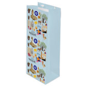 キプロスシンボル旅行愛好家 ワインギフトバッグ (正面アングル)