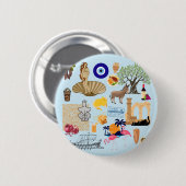 キプロスシンボル旅行愛好家 缶バッジ (正面&裏面)