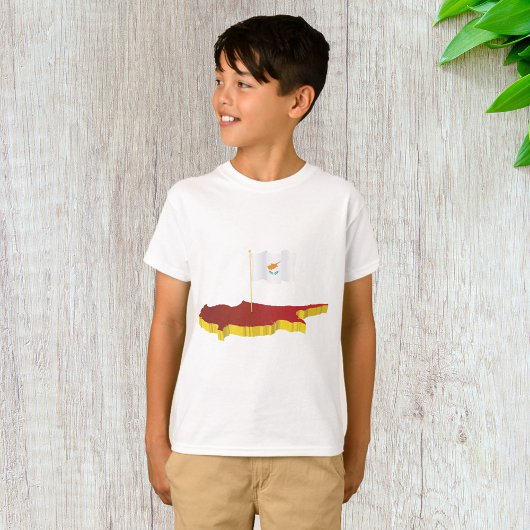 キプロスマップ Tシャツ
