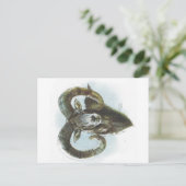 キプロスムフロン羊の野生動物環境wwfアニ ポストカード (スタンド正面)