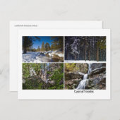 キプロスランドスケープトロオドス山脈の冬 ポストカード (正面/裏面)