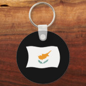 キプロス国旗のキーチェーン キーホルダー (正面)