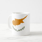 キプロス国旗のセラミックマグカップ コーヒーマグカップ (正面左)
