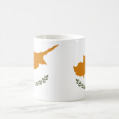 キプロス国旗のセラミックマグカップ コーヒーマグカップ (中央)