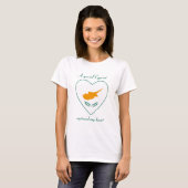 キプロス国旗スウィートハートTシャツ Tシャツ (正面フル)