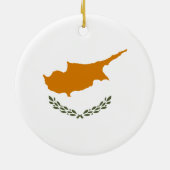 キプロス国旗セラミックオーナメント セラミックオーナメント (裏面)