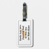 キプロス国旗簡単ID Personal ラゲッジタグ (裏面縦)